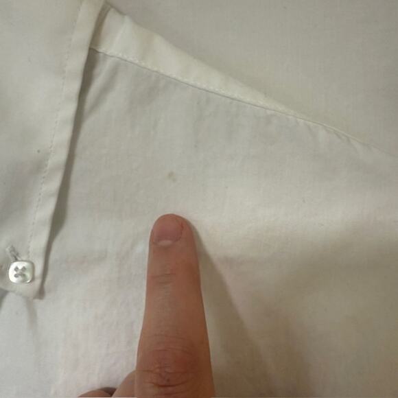 Cinch Mens White Button Down Long Sleeve Shirt XS Western Classic Fit Solid Work - Picture 13 of 15